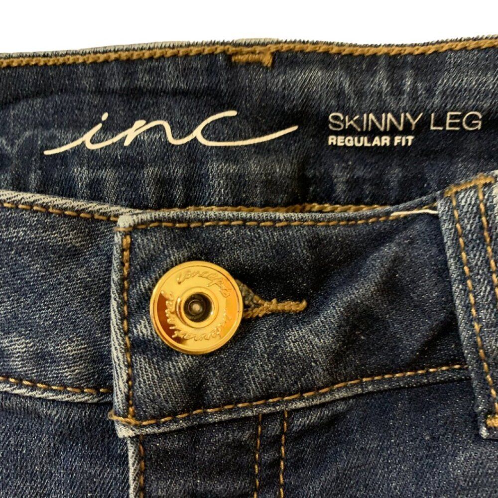 INC International Concepts Skinny Leg Regular Fit Jeans Size 8P - Picture 4 of 9